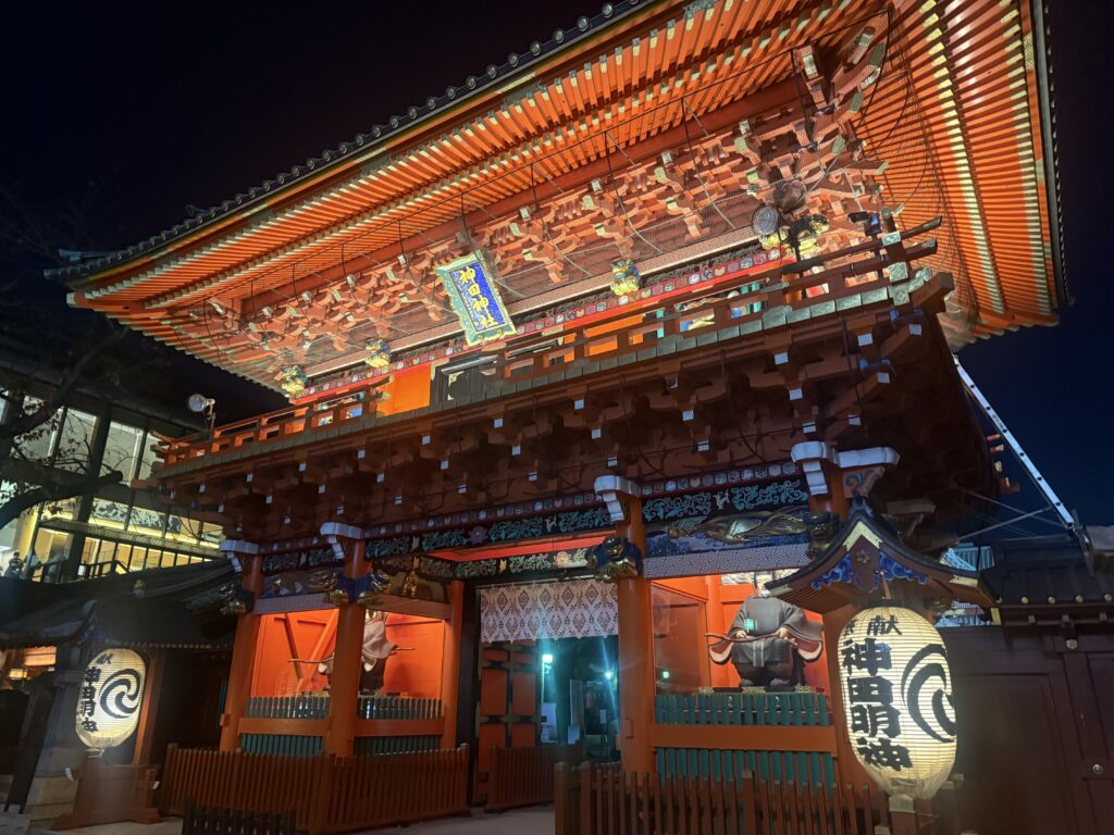 神田明神で夜間警備